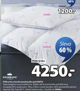 JYSK Přikrývka z husího prachového peří BEITO nabídka