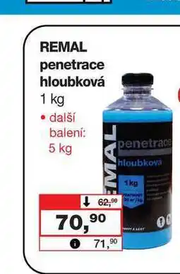 Barvy a laky drogerie REMAL penetrace hloubková nabídka
