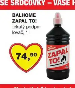 Barvy a laky drogerie BALHOME ZAPAL TO! tekutý podpalovač nabídka