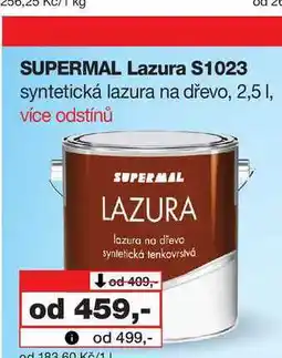 Barvy a laky drogerie SUPERMAL Lazura $1023 syntetická lazura na dřevo nabídka