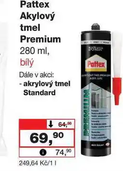 Barvy a laky drogerie Pattex Akylový tmel Premium 280 ml, bílý nabídka