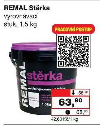 Barvy a laky drogerie REMAL Stěrka vyrovnávací štuk nabídka