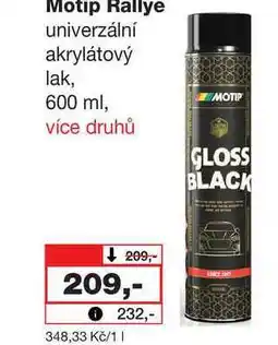Barvy a laky drogerie Motip Rallye univerzální akrylátový lak nabídka