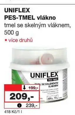 Barvy a laky drogerie UNIFLEX PES-TMEL vlákno tmel se skelným vláknem nabídka