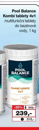 Barvy a laky drogerie Pool Balance Kombi tablety 4v1 multifunkční tablety do bazénové vody nabídka