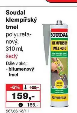 Barvy a laky drogerie Soudal klempířský tmel nabídka