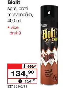 Barvy a laky drogerie Biolit sprej proti mravencům nabídka