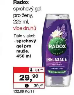 Barvy a laky drogerie Radox sprchový gel pro ženy nabídka
