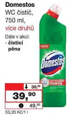 Barvy a laky drogerie Domestos WC čistič nabídka