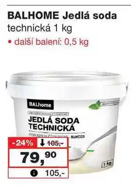 Barvy a laky drogerie BALHOME Jedlá soda technická nabídka