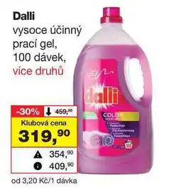 Barvy a laky drogerie Dalli vysoce účinný prací gel, 100 dávek nabídka