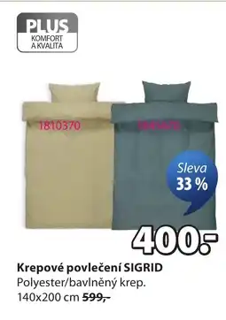 JYSK Krepové povlečení SIGRID nabídka