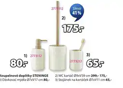 JYSK Koupelnové doplňky STENINGE nabídka