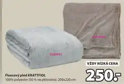 JYSK Fleecový pléd KRATTFIOL nabídka