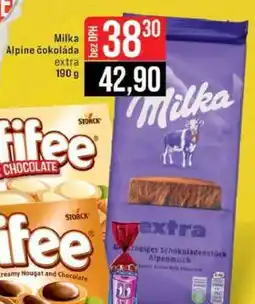 Jip Milka Alpine čokoláda extra nabídka