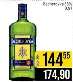 Jip Becherovka 38% 0,5 l nabídka