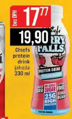 Jip Chiefs protein drink jahoda 330 ml nabídka