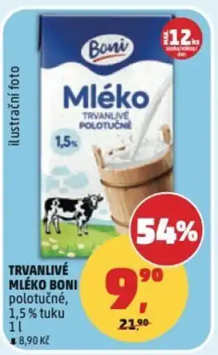 Penny Market Trvanlivé mléko Boni nabídka