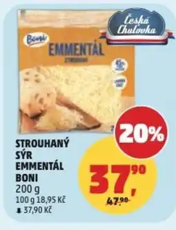 Penny Market Strouhaný sýr emmentál Boni nabídka