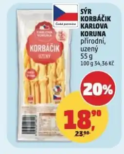 Penny Market Sýr korbáčik Karlova Koruna nabídka