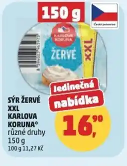 Penny Market Sýr žervé XXL Karlova Koruna nabídka