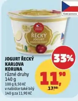 Penny Market Jogurt řecký Karlova Koruna nabídka