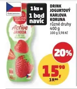 Penny Market Drink jogurtový Karlova Koruna nabídka