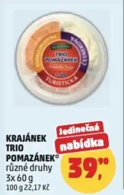 Penny Market Krajánek trio pomazánek nabídka