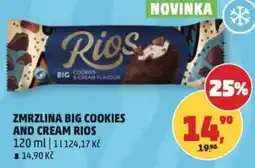 Penny Market Zmrzlina big cookies and cream Rios nabídka