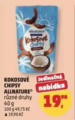 Penny Market Kokosové chipsy Allnature nabídka