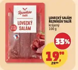 Penny Market Lovecký salám Řezníkův Talíř nabídka