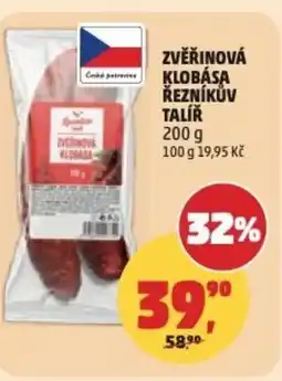 Penny Market Zvěřinová klobása Řezníkův Talíř nabídka