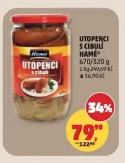 Penny Market Utopenci s cibuli Hamé nabídka