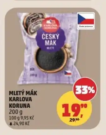 Penny Market Mletý mák Karlova Koruna nabídka