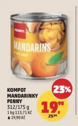 Penny Market Kompot mandarinky Penny nabídka