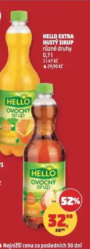 Penny Market Hello extra Hustý sirup nabídka