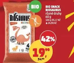 Penny Market Bio snack biosaurus nabídka