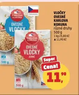 Penny Market Vločky ovesné karlova koruna nabídka
