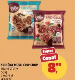 Penny Market Srdíčka müsli crip crop nabídka