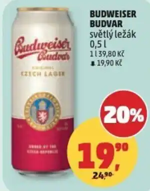 Penny Market Budweiser budvar světlý ležák nabídka