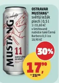 Penny Market Ostravar mustang světlý ležák nabídka
