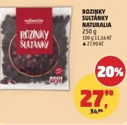 Penny Market Rozinky sultánky naturalia nabídka