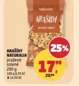 Penny Market Arašídy naturalia pražené solené nabídka