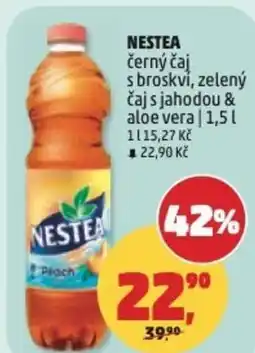 Penny Market NESTEA černý čaj s broskvi, zelený čaj s jahodou & aloe vera nabídka