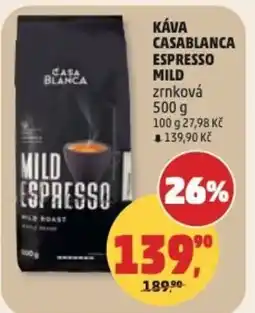 Penny Market Káva casablanca espresso mild zrnková nabídka