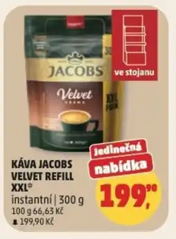 Penny Market Káva jacobs velvet refill xxl instantní nabídka