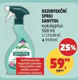 Penny Market Dezinfekční sprej sanytol eukalyptus nabídka