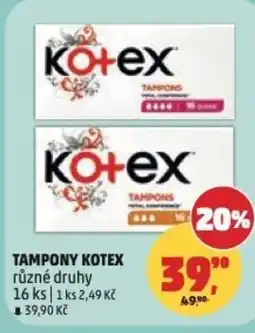 Penny Market Tampony KOTEX nabídka
