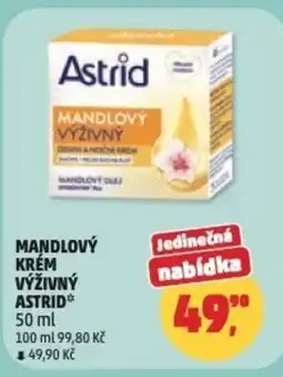 Penny Market Mandlový krém výživný astrid nabídka