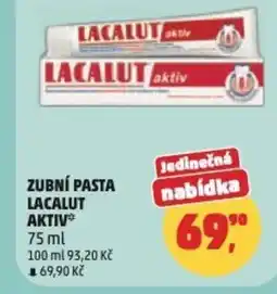 Penny Market Zubní pasta lacalut aktiv nabídka